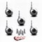 Service Caster 2.5 Inch Bright Chrome Metal Ball Caster - Grip Neck Stem - SCC, 5PK SCC-GN01S25-DCS-BC-5 - alternate 5